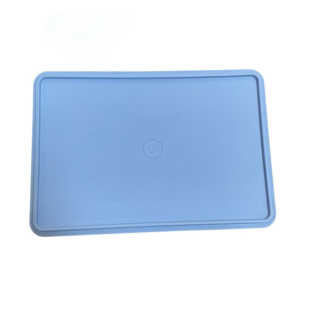 Tupperware 291 Replacement Lid Rectangular Storage Container Part Blue Kitchen - Picture 2 of 6